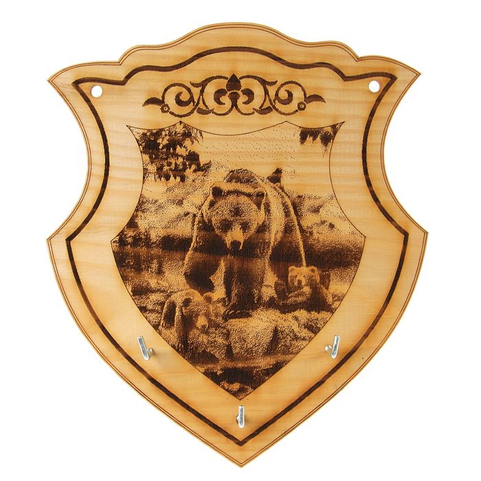 Ключница "Медведица" большая, КЕДР, 20х17см