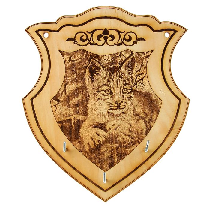 Ключница "Рысь" большая , КЕДР, 20х17см