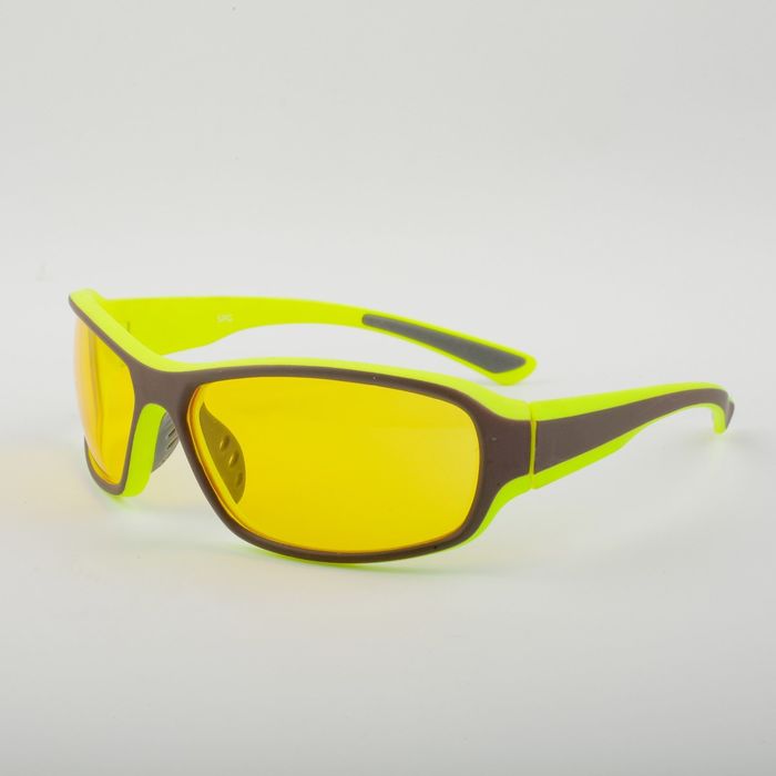 Очки для активного отдыха SPG «Непогода | Ночь» серо-лимонный premium / комплектация: Чехол 276605