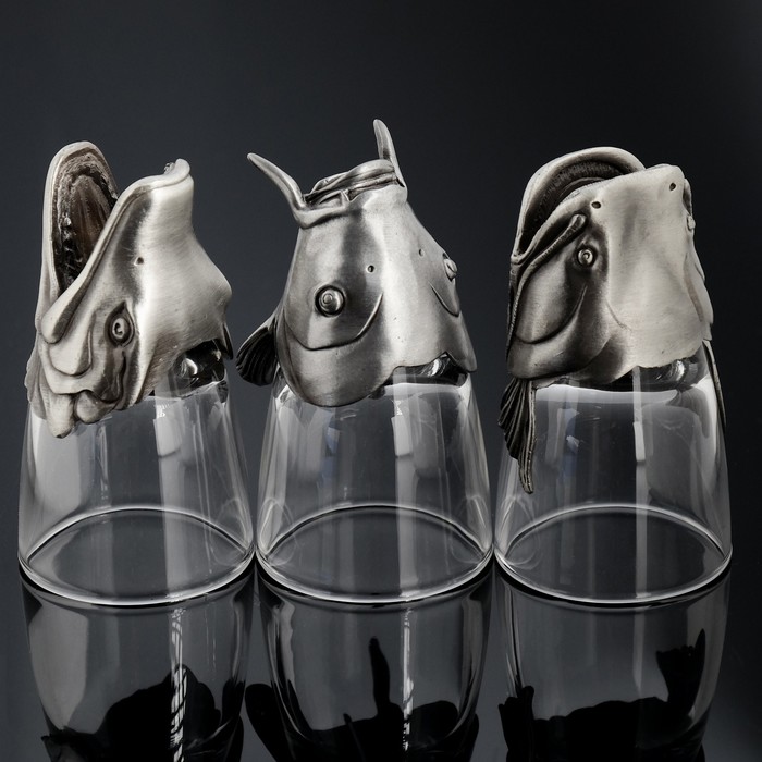 Набор из 3-х стопок «Для Рыбака», 50 мл