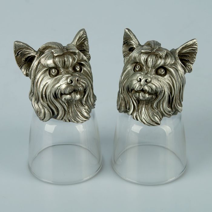 Набор из 2-х стопок «Собака йорк», 50 мл