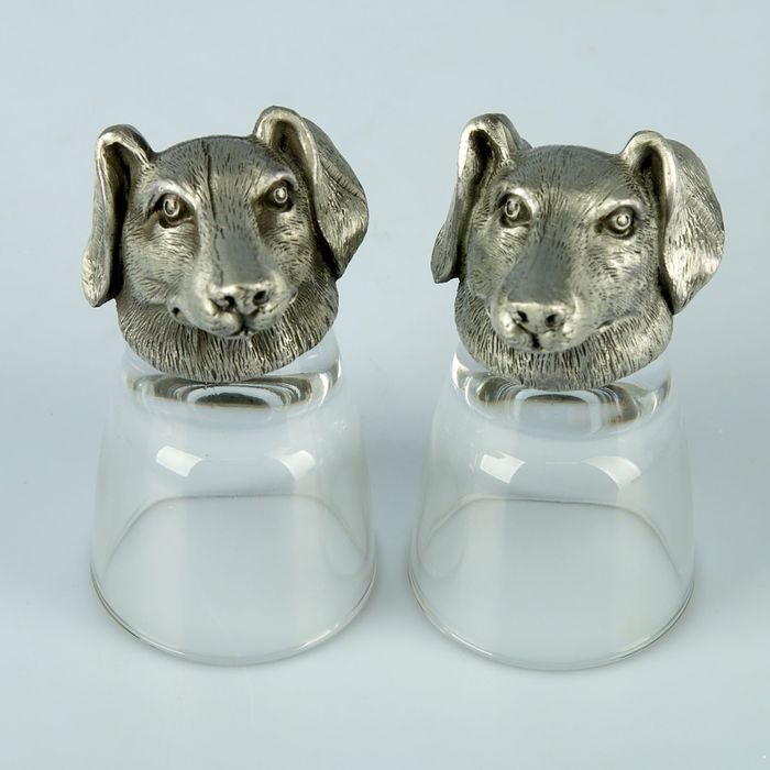 Набор из 2-х стопок «Собака такса», 50 мл