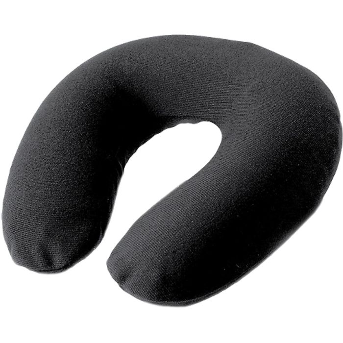 Подушка надувная, флисовый чехол, чёрный