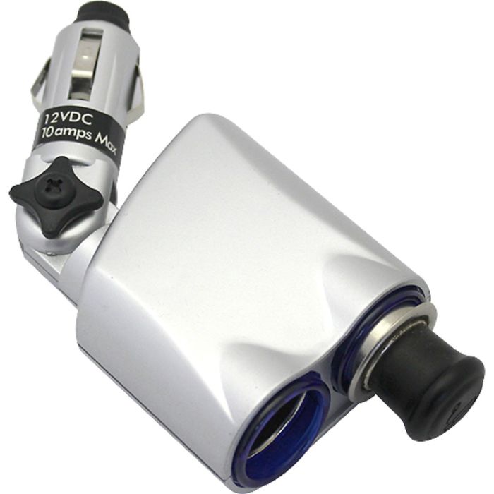 Разветвитель прикуривателя на 2 гнезда "ADJUST I", регулируемый, 12/24В, 10А