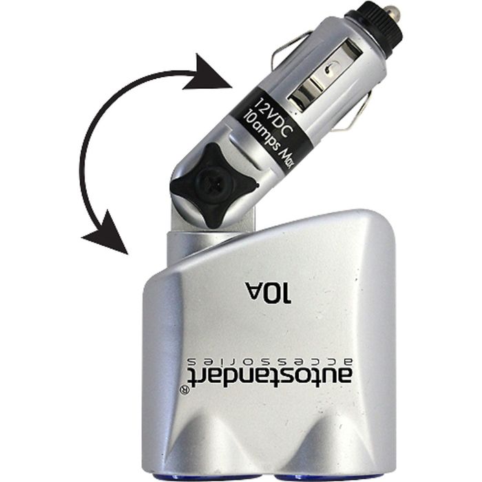 Разветвитель прикуривателя на 2 гнезда "ADJUST I", регулируемый, 12/24В, 10А