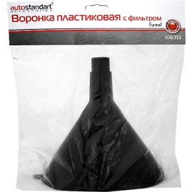 

Воронка пластиковая с фильтром, горловина 21х14 см, высота 43 см 108313