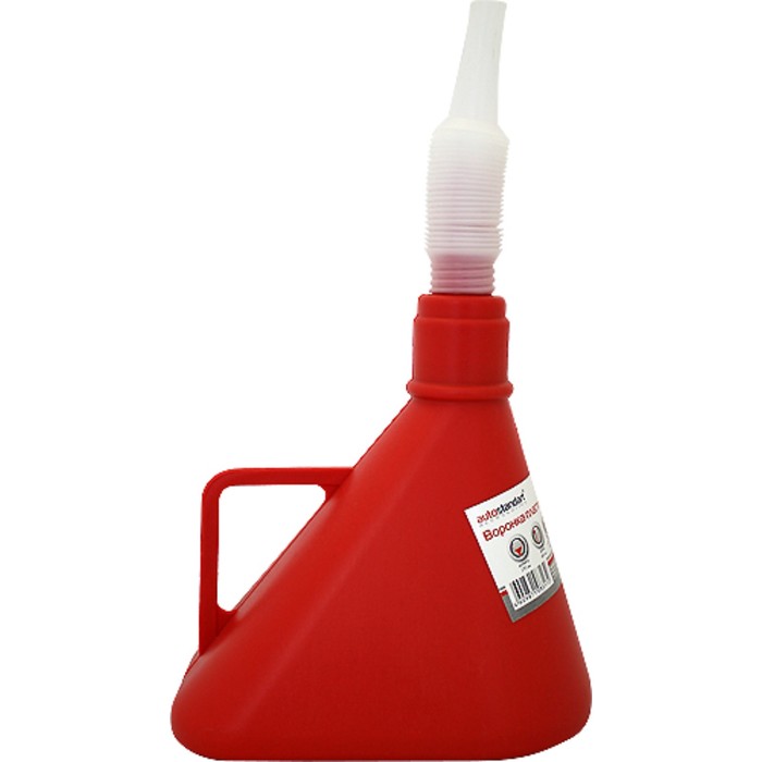 Воронка пластиковая с гибким узким носиком, макс. длина 44 см.