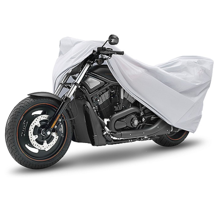 Чехол-тент для мотоциклов и скутеров 203 х 89 х 119 см (М), серебряный тент для мотоциклов и скутеров xl 246х104х127см