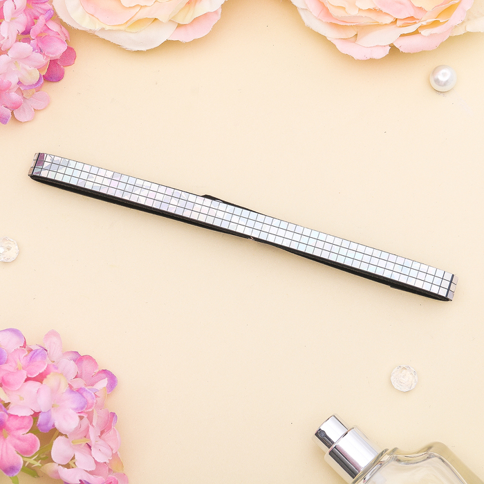 Чокер "Дискотека" 3 ряда, цвет радужно-серебристый