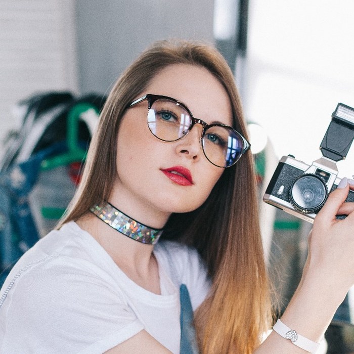 Чокер "Дискотека" 4 ряда, цвет радужно-серебристый