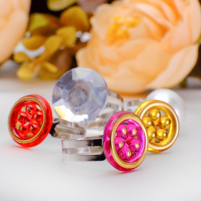 Кольца детские "Цветочек", форма МИКС, цвет МИКС