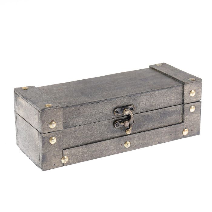 Шкатулка дерево "Средневековье" 7х21,5х8,5 см