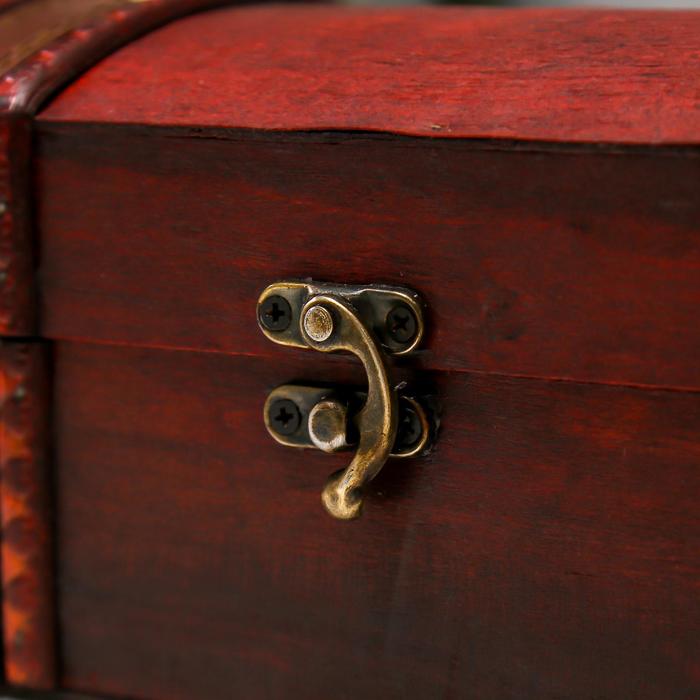 Шкатулка дерево под бутылку "Пиратская" 10х33х11,5 см