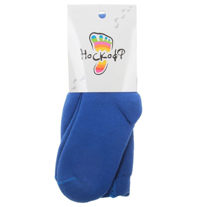 Колготки детские плюшевые ПФС70, цвет васильковый, рост 128-134 см