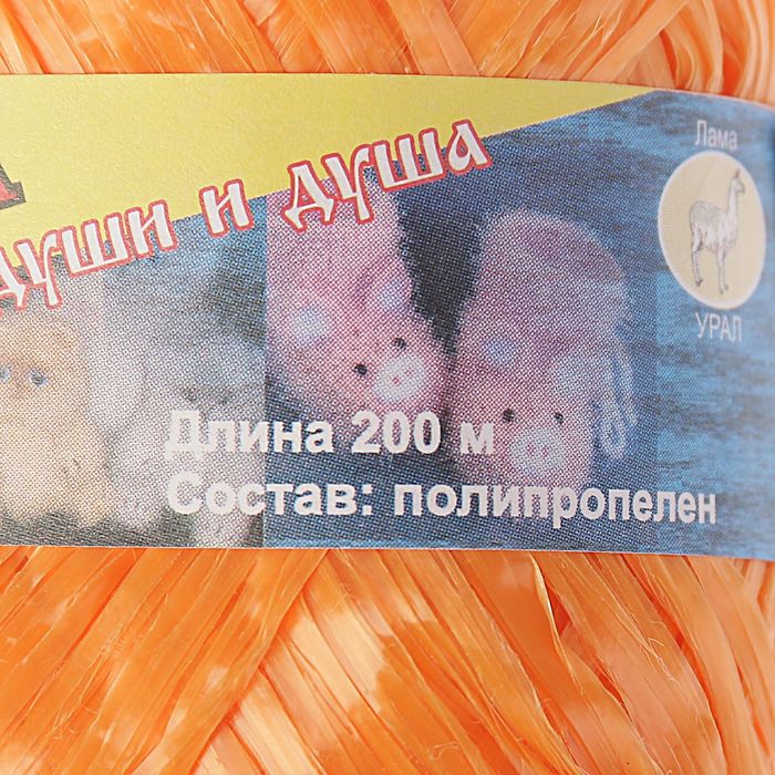 Пряжа "Для души и душа" 100% полипропилен 200м/50гр набор 10шт (мандарин)