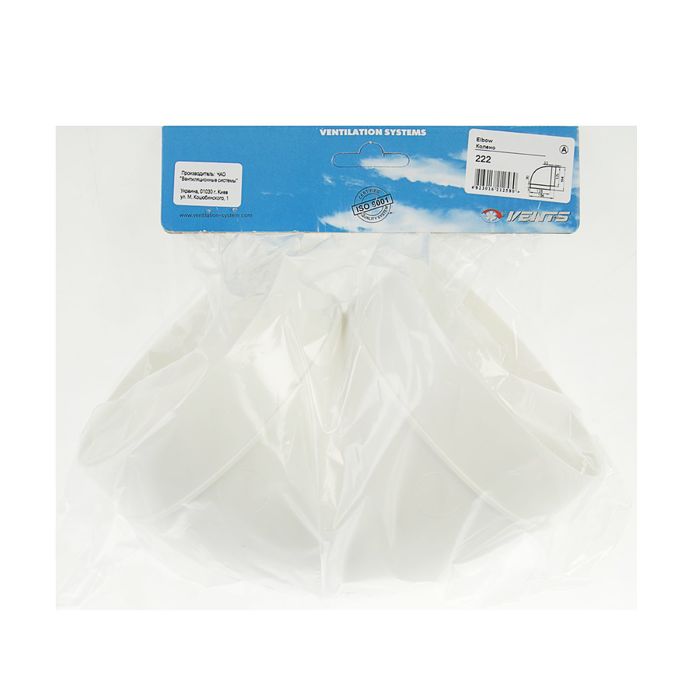 Отвод "ВЕНТС", круглый, d=125 мм