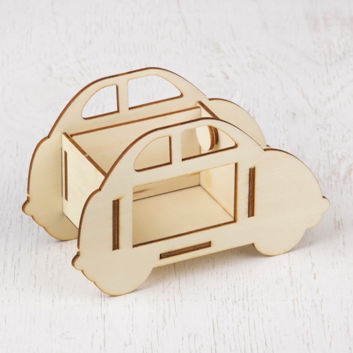 Карандашница сборная"Машинка", под роспись