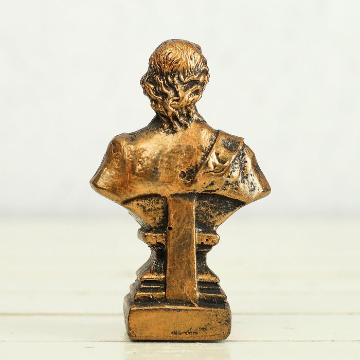 Бюст "Петр I" бронзовый, 9х6х4