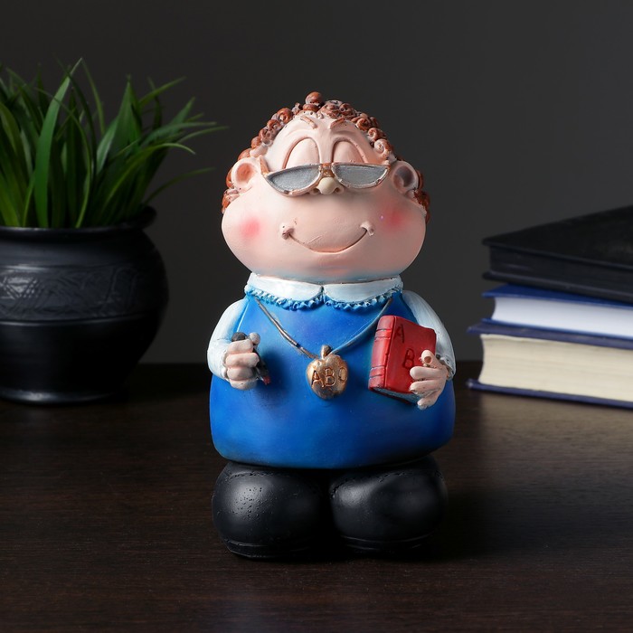 Копилка "Учитель" 10х10х18см