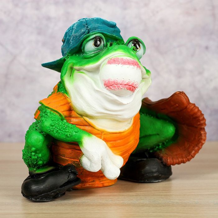 Копилка "Лягушка бейсболист" 19х26см