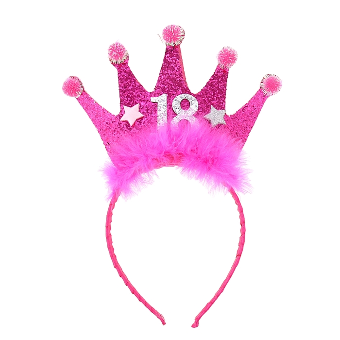 Карнавальный ободок "Корона",18 лет, цвета МИКС