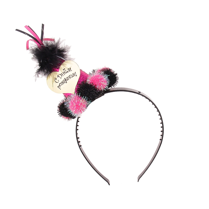 Карнавальный ободок "Колпачок", цвета МИКС