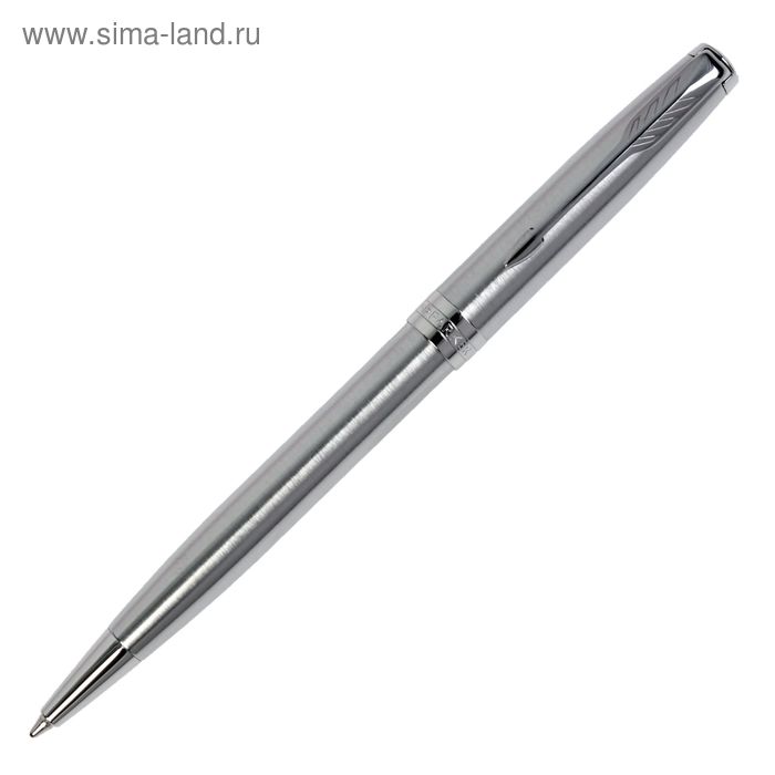 

Ручка шариковая Parker Sonnet Core Stainless Steel CT M, корпус серебристый матовый, чёрные чернила (1931512)