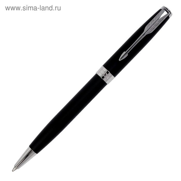 Ручка шариковая Parker Sonnet Core Matte Black CT M, корпус чёрный матовый/ хром, чёрные чернила (1931524) перьевая ручка parker sonnet matte black ct 1931521