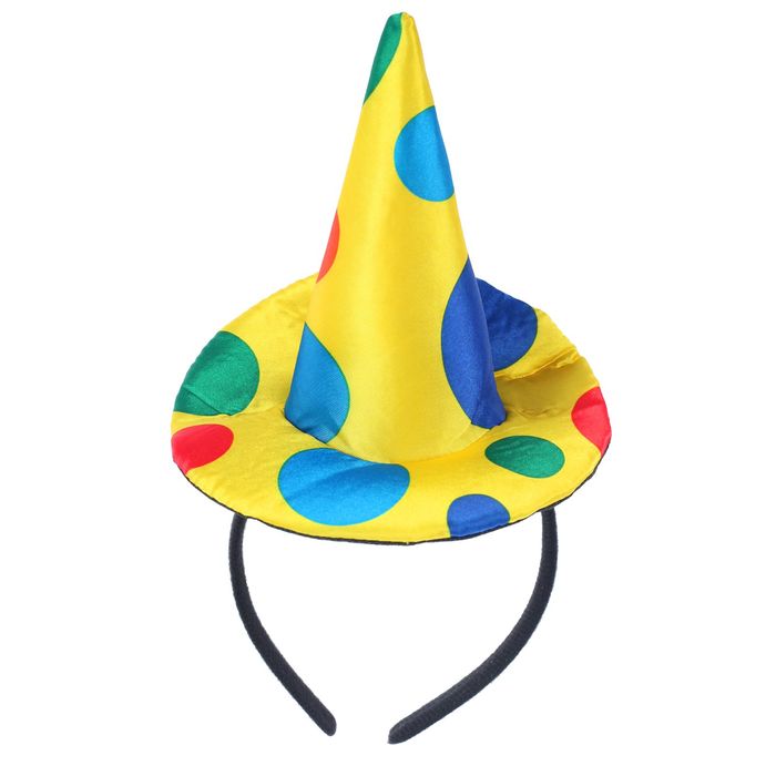 Карнавальный ободок "Клоун" колпачок