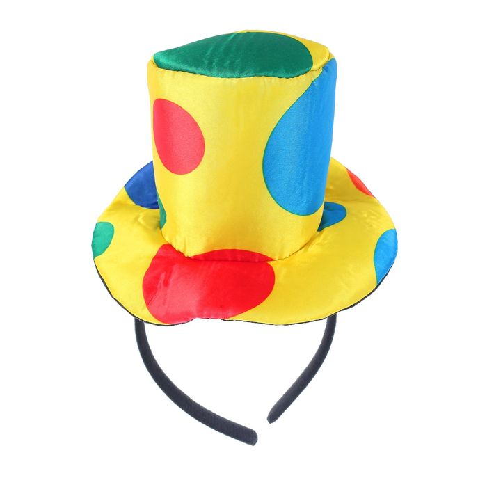 Карнавальный ободок "Клоун" шляпка
