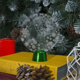 

Подставка световая "Олень", 13.5х11 см, (батарейки в компл.), 1 LED, RGB