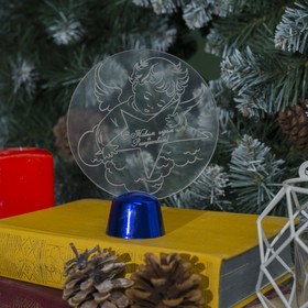 

Подставка световая "Ангел", 13.5х11 см, (батарейки в компл.),1 LED, RGB микс