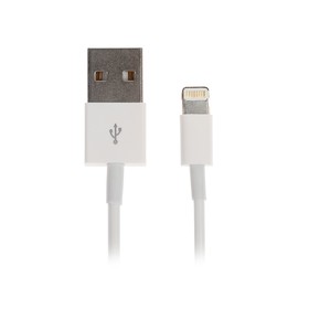 Кабель Mirex, Lightning - USB, 1 А, 1 м, белый Ош