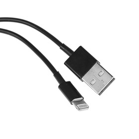 Кабель Mirex, Lightning - USB, 1А, 1 метр, черный Ош
