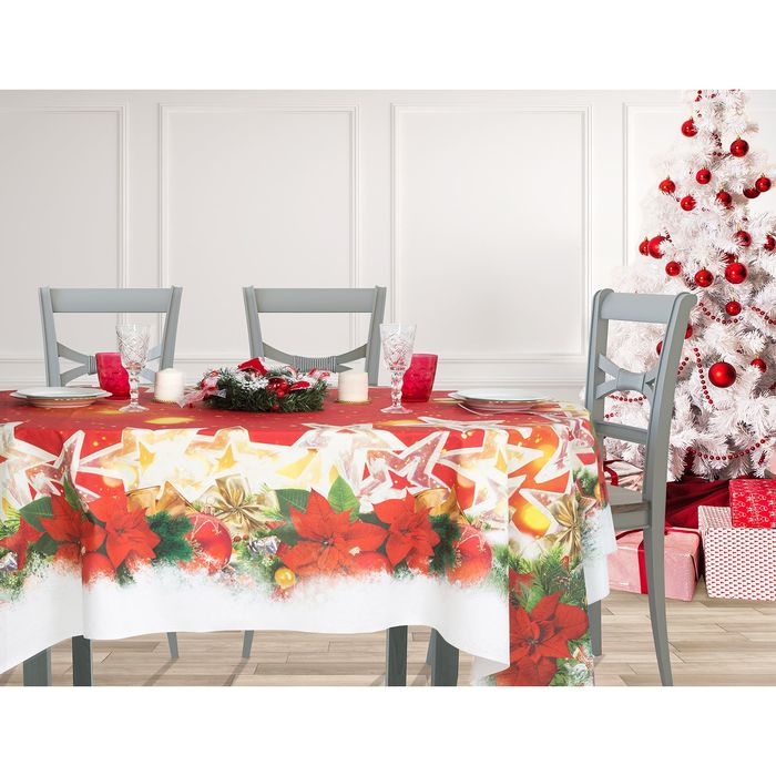 Скатерть "Этель" Волшебство 145х145,хлопок 100%, 136 гр/м2 с ГМО