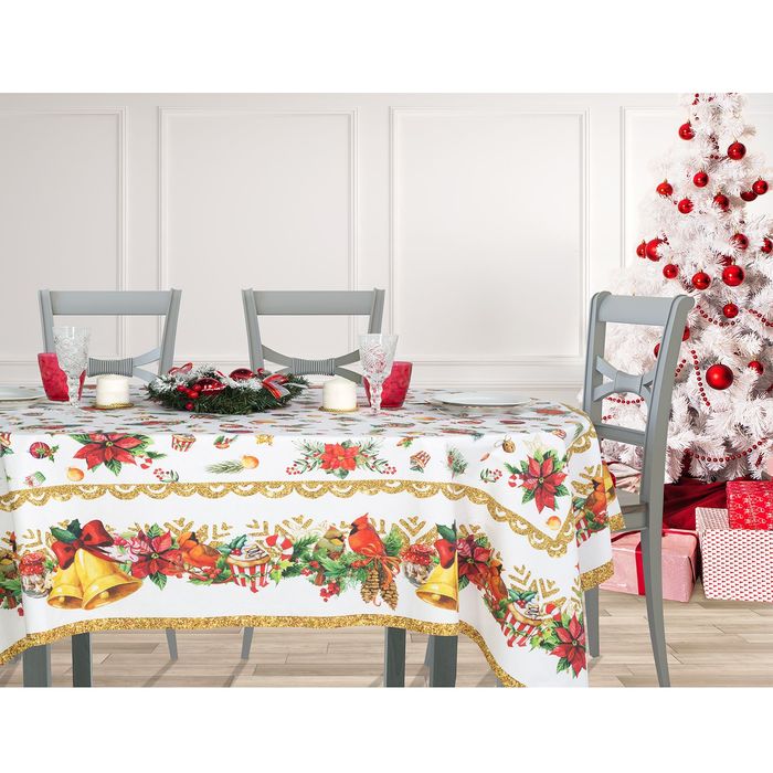 Скатерть "Этель" Предвкушение 145х145, хлопок 100%, 136 гр/м2 с ГМО