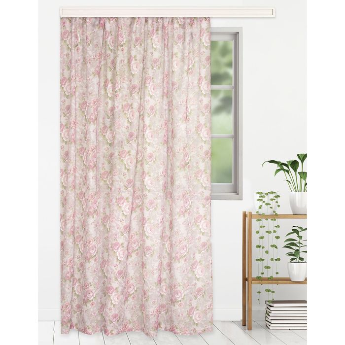 Штора тюлевая "Этель" 250х270 см Сказочные цветы без утяжелителя, 100% п/э