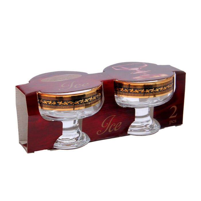 Набор креманок 220 мл Black&Gold, 2 шт