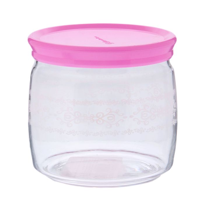 Банка с крышкой Cesni 650 мл "Белые кружева"