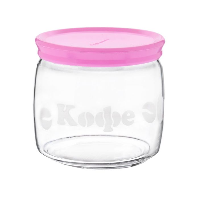 Банка с крышкой Cesni 650 мл "Белый Кофе"