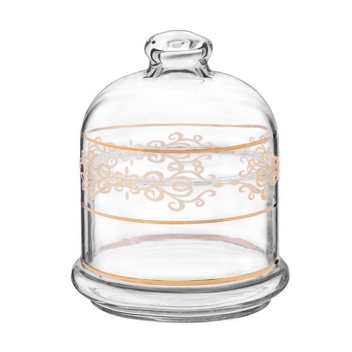 Мини-купол для меда и варенья 200 мл "Кружева бронза"