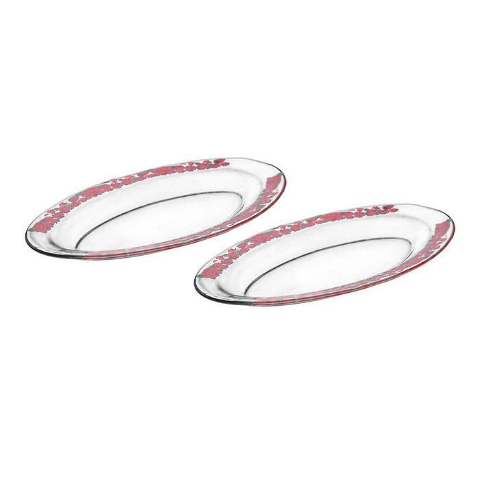 Набор блюд овальных "Розарий", 2 шт 35х22,5 см