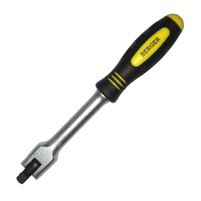 Вороток BERGER, шарнирный 1/4&quot;, 150мм