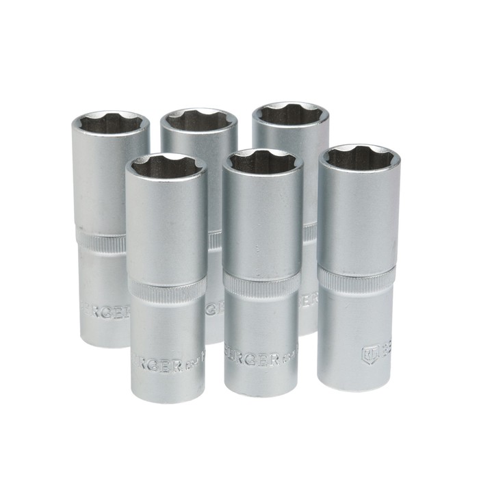Головка торцевая BERGER, удлинённая ,1/2”, 6-гранная SuperLock, 19 мм