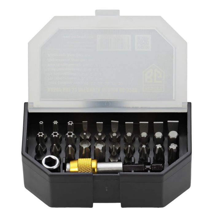 Набор бит BERGER, 32 предмета 1/4"