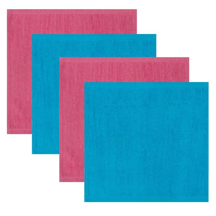 Наб. полотенец Collorista "Дорогой подруге", 30х30шт-4 шт, хлопок