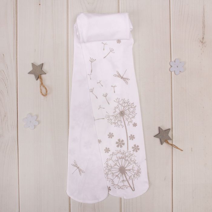 Детск. капрон. колготки "Одуванчики" 4-6 л. 104 -122 см, 88% ПА, 12% эластан