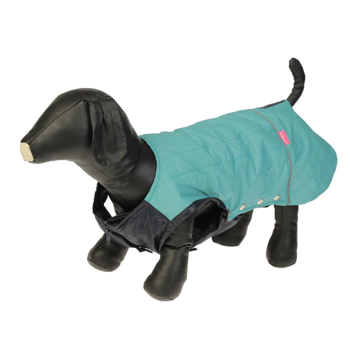 Попона, бирюзовая, размер 45 (ДС 45 см, ОГ 64 см, ОШ 47 см)