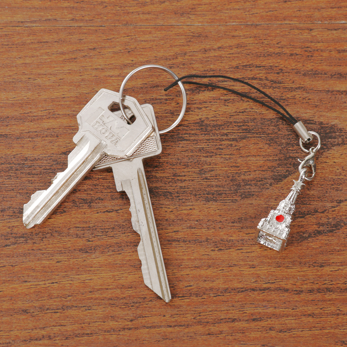 Открытка с подвеской «Москва» (Спасская башня), 8 х 11 см