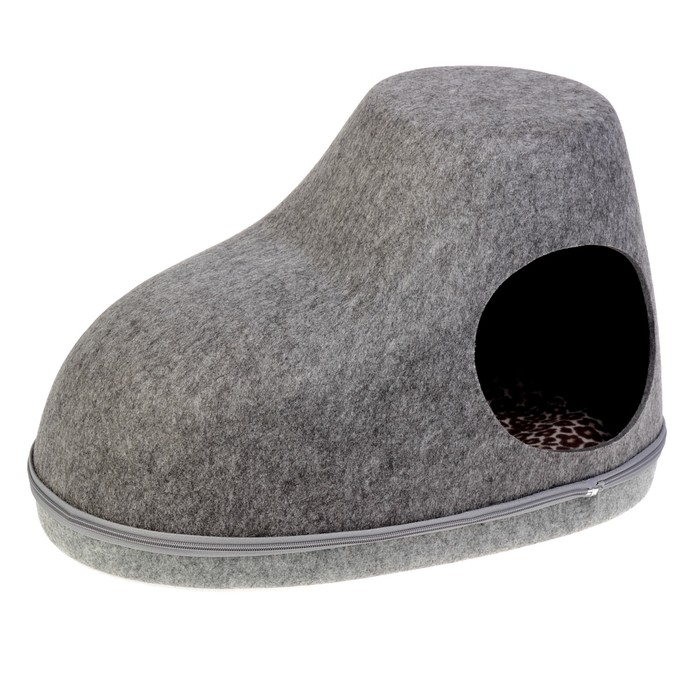 Дом из войлока "Ботинок", 53,5 х 36 х 34 см, серый